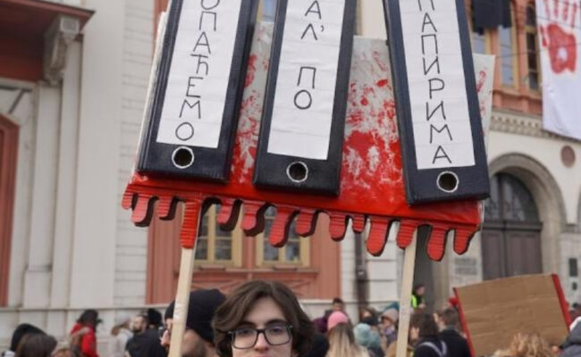 Revueltas estudiantiles serbia 2025
