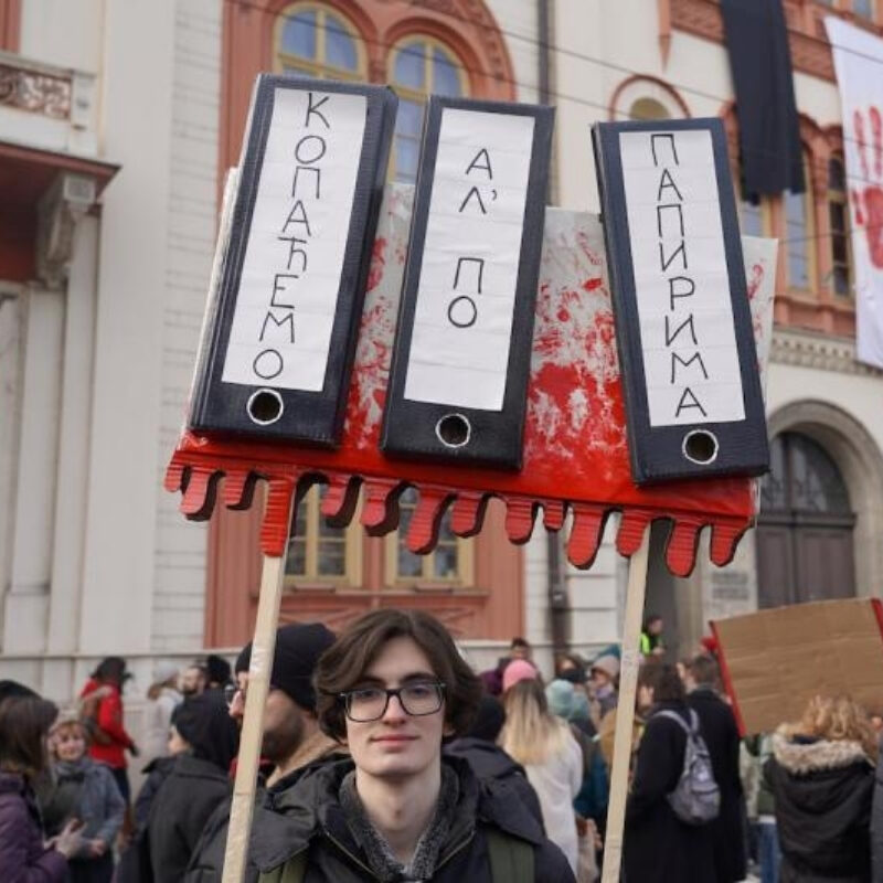 Revueltas estudiantiles serbia 2025